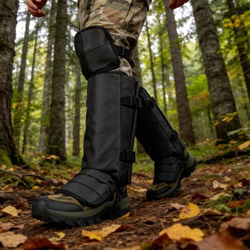 Snake Gaiters for Hunting, Snake Guards for Legs, Waterproof Snake Chaps Gaiter Leggings for Men & Women, Extended Knee Pads Snake Bite Protection, Snake Proof Gaiters with Adjustable Size in Saudi Arabia