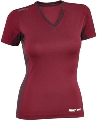 Can-Am Spyder New OEM Ladies Caliber V-Neck T-Shirt Large Raspberry, 4536820939 in Saudi Arabia