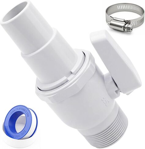SP0729 2-way Econoline Ball Valve Compatible with Hayward Pool Filter, 1.5" MIP, 1.5" or 1.25" Hose Adapter, in Saudi Arabia