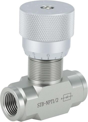 1/2 "منافذ NPT صمام إبرة التحكم في التدفق الهيدروليكي، 5800PSI صمام إبرة هيدروليكي ثنائي الاتجاه 5800PSI لغاز الزيت الهيدروليكي، الفولاذ المقاوم للصدأ in Kuwait