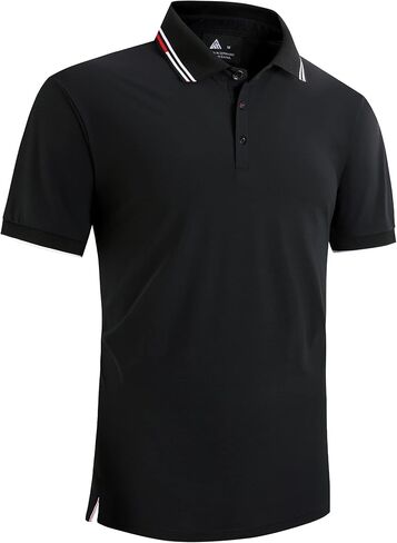 Men's Polo Shirts Short Sleeve Moisture Wicking Golf Shirt Classic Fit Performance Collared T-Shirt in Saudi Arabia