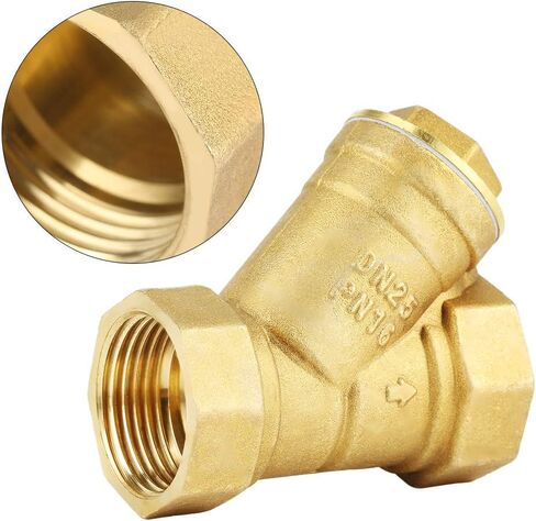 Brass Filter Valve Connector,Durable Design,BSPP Female Thread,1 Inch, Brass Construction,Effort Saving Solution,for Home,DIY,Industrial,Garden,Water Treatment Systems in Saudi Arabia
