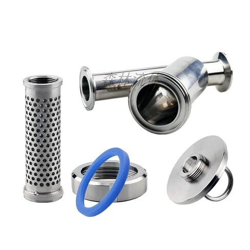 1 قطعة 89 مللي متر الأنابيب OD x 3.5 "ثلاثي المشبك الطويق 106 مللي متر Y-شكل مصفاة تصفية SUS 304 الفولاذ المقاوم للصدأ تخمير البيرة (600 شبكة ، 304) in Kuwait