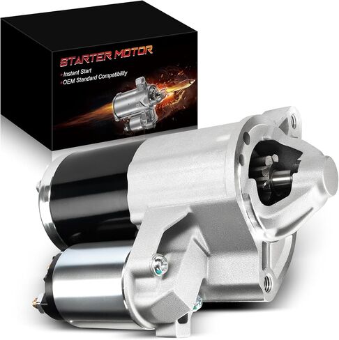 Starter Motor Compatible for:-Jeep Grand Cherokee 2005 2006 2007 2008 2009 4.7L, Liberty 2006 2007 3.7L, Commander 2006 2007 2008 2009 4.7L, 1.2KW 10 Teeth Starter Replace OE# 56044735AB 17937N in Saudi Arabia