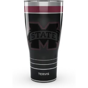 Tervis Traveler Mississippi State Bulldogs - Night Game Triple Insulated Tumbler Travel Cup Keeps Drinks Cold & Hot, 30oz, Stainless Steel in Kuwait