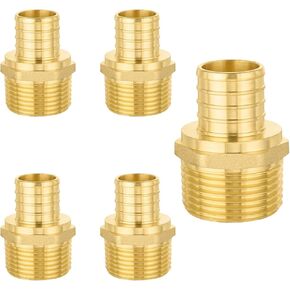 5 قطع تركيبات PEX، 3/4 بوصة PEX x 3/4 بوصة محول NPT ملولب ذكر، ASTM F1807 in Kuwait