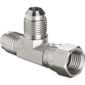 6602-03-03-03 محول هيدروليكي 3/16 "ذكر JIC X 3/16" أنثى JIC قطب X 3/16 "ذكر JIC تي الكربون الصلب in Kuwait