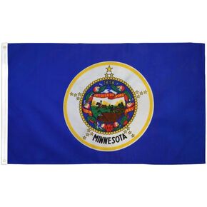 Minnesota State Flag - 2x3ft Premium Polyester Printed Flag in Saudi Arabia