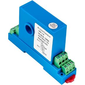 AC Current Transmitter 4-20MA 0-10V RS485 8mm 12mm Current Transducer 24V DC 20-150A Quick Response Current Sensor(15mm Pore,DC 0-60A_RS485_220V AC) in Saudi Arabia