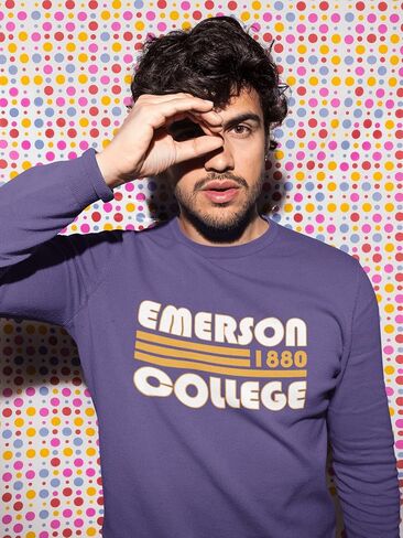 Retro Emerson College Unisex Crewneck Sweatshirt - Emerson Lions Apparel in Saudi Arabia