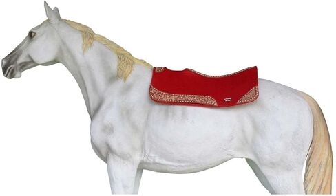 CHALLENGER 32x30 Horse Saddle PAD Western Contoured Wool Felt Moisture Wicking Brown 39209 in Saudi Arabia