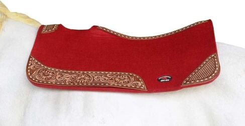 CHALLENGER 32x30 Horse Saddle PAD Western Contoured Wool Felt Moisture Wicking Brown 39209 in Saudi Arabia