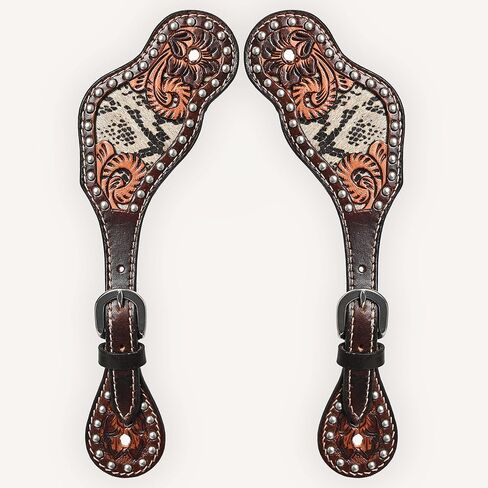 Leather Spurs Straps for Adults Western Womens Spur Horse Riding Barrel Racing Show and Rodeo Strap Adult Women in Saudi Arabia
