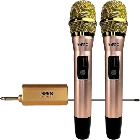 ImPro UHF-88MXR Professional UHF Wireless Microphones (Rose Gold) in Saudi Arabia