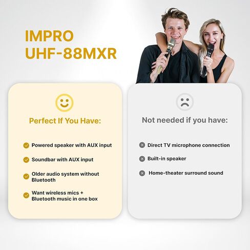 ImPro UHF-88MXR Professional UHF Wireless Microphones (Rose Gold) in Saudi Arabia