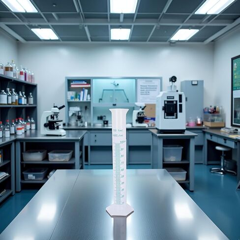 100ml Graduated Cylinder, Plastic Measuring Cylinder Set - Crystal Clear Lab Equipment for Science Experiments & School Chemistry,Liquid Measurement Tool (1pc) in Saudi Arabia