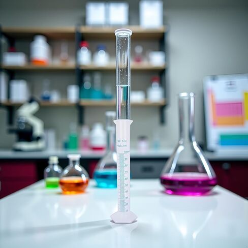 100ml Graduated Cylinder, Plastic Measuring Cylinder Set - Crystal Clear Lab Equipment for Science Experiments & School Chemistry,Liquid Measurement Tool (1pc) in Saudi Arabia