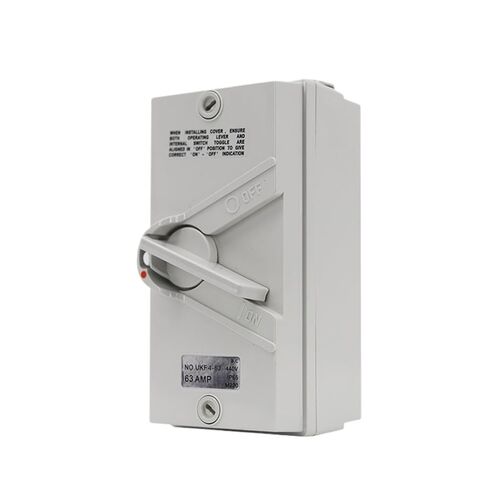 فاصل صناعي مقاوم للمياه IP65 مفتاح مقاوم للمطر خارجي 1/2/3/4P220-440V20-63A UKF-2/3/4(3P,35A_110V-440V) in Kuwait