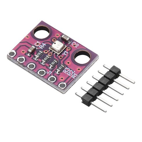MECCANIXITY 4 قطع GY-BME280 4Pin I2C IIC SPI وحدة استشعار الضغط الجوي 5 فولت ارتفاع عالي الدقة مستشعر درجة الحرارة والرطوبة مع دبابيس الرأس in Saudi Arabia