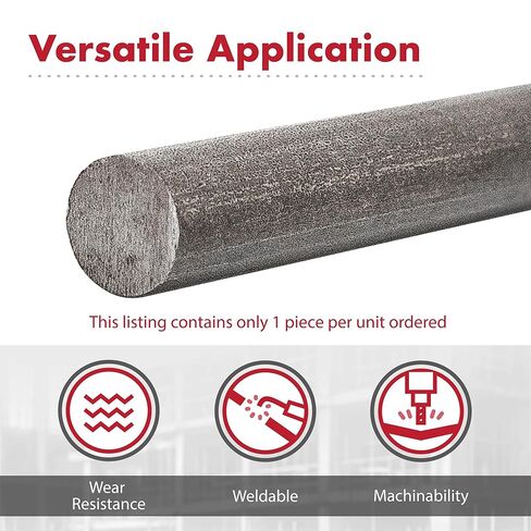 1018 شريط مستدير من الفولاذ الكربوني ASTM A108 ملفوف على البارد بقطر 1.5 بوصة، وطول القطع 48 بوصة، قابل للتشكيل، وقابل للحام، مثالي للأجزاء الدقيقة، والأعمدة، والدبابيس، والرقص in Kuwait