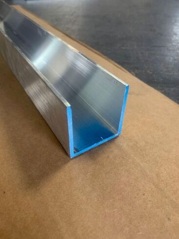 1/8" Thick x 2" x 2" 6061-T6 Aluminum Channel x 6" Long, Sharp Corner Channel Metal Craft Industrial Precision DIY Metal Custom Fabrication Machined Parts Mechanical Components Durable Material in Saudi Arabia