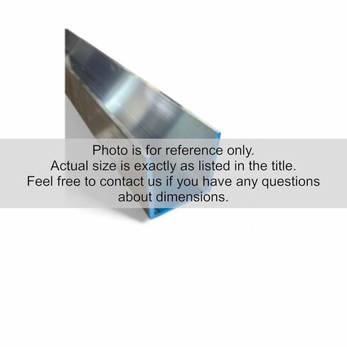 1/8" Thick x 2" x 2" 6061-T6 Aluminum Channel x 6" Long, Sharp Corner Channel Metal Craft Industrial Precision DIY Metal Custom Fabrication Machined Parts Mechanical Components Durable Material in Saudi Arabia