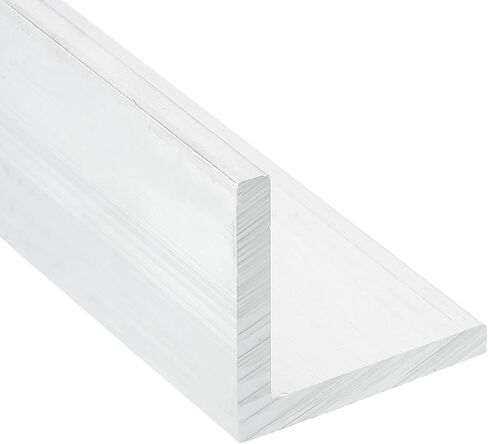 MECCANIXITY Aluminum Angle, 1.57"x1.57"x12" Long 0.2" Wall Thick 6063 Aluminum Bars T5 Temper Mill Stock for Building Construction, Furniture, Shelves, Brackets, DIY, Industrial 1pcs in Saudi Arabia
