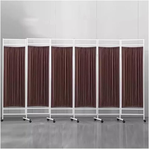 Privacy Screen Divider with Wheels for Indoor Privacy Partition - Folding & Rolling Medical Room Divider for Office/Beauty Salon/Hospital Temporary Wall in Saudi Arabia