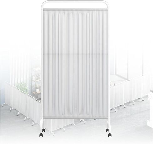 1/2/3/4/5/6 Panel Foldable Medical Privacy Screen, Room Divider Screens, 6 Feet High Temporary Wall Divider, for Clinic Ward Examination Hospital Nursing Home(White,5-pan in Saudi Arabia