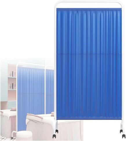 1/2/3/4/5/6 Panel Foldable Medical Privacy Screen, Room Divider Screens, 6 Feet High Temporary Wall Divider, for Clinic Ward Examination Hospital Nursing Home(White,5-pan in Saudi Arabia