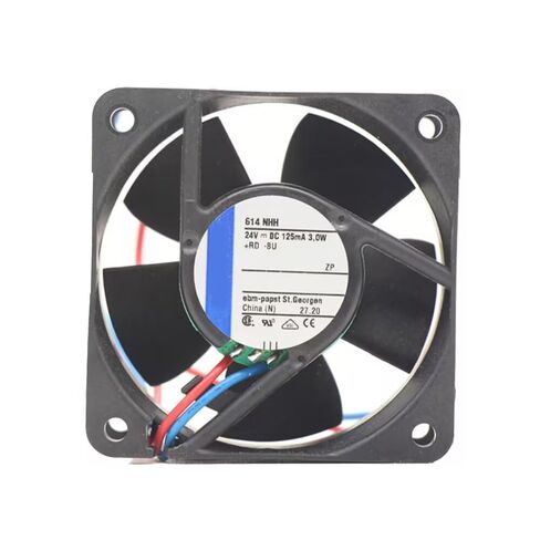614NHH ebm-papst DC مروحة محورية مدمجة 614 NHH DC 24V 18~26V DC 2.9W 6850RPM 56m³/h مروحة تبريد المواد المقواة بالألياف الزجاجية لوحدات القيادة in Saudi Arabia