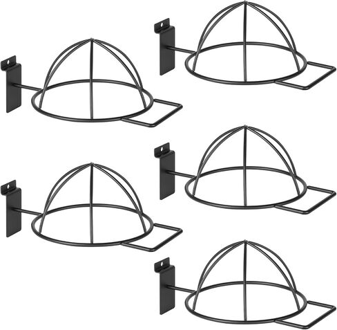 Slatwall Hat Holder, Metal Wire Hat Display Rack for Slat Board，Slatwall Accessories Hat Hook for Retail Display and Home Organization (5) in Saudi Arabia