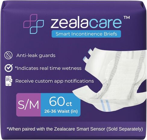 Smart Incontinence Briefs – Adult Disposable Diapers with Built-in Sensor Strips for Real-time Detection (Sensor Sold Separately) – High Absorbency Overnight Protection (Large, 20, Count) in Saudi Arabia