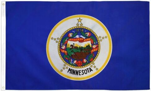 Minnesota State Flag - 2x3ft Premium Polyester Printed Flag in Saudi Arabia