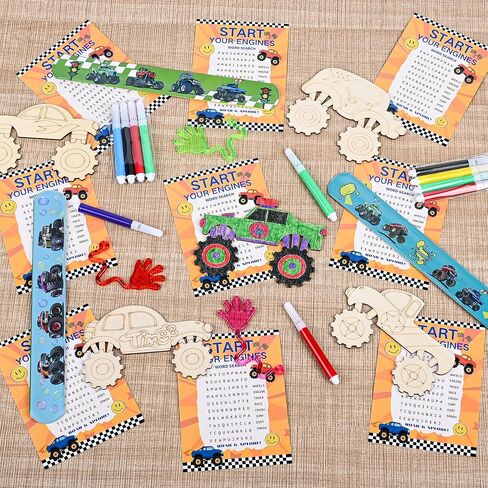 Outer Space Craft Kit for Kids – 12PCS Galaxy-Themed DIY Set with Astronauts, 4-Color Markers, Slap Bracelets & Word Game – Space Birthday Party Favors for Boys & Girls. in Saudi Arabia