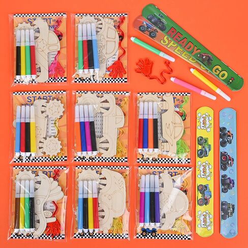 Outer Space Craft Kit for Kids – 12PCS Galaxy-Themed DIY Set with Astronauts, 4-Color Markers, Slap Bracelets & Word Game – Space Birthday Party Favors for Boys & Girls. in Saudi Arabia