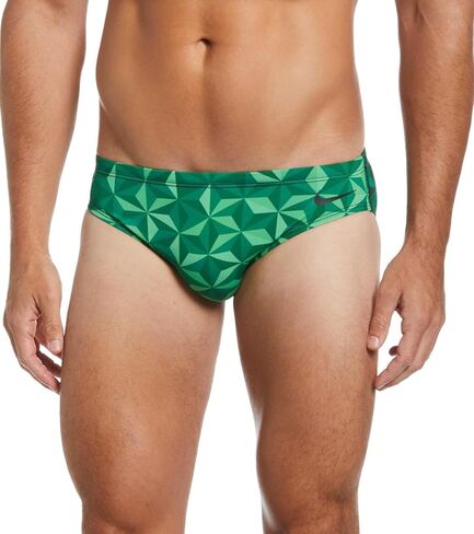 Nike Men's HydraStrong Transform Brief Swimsuit-Green (Size 26) in Saudi Arabia