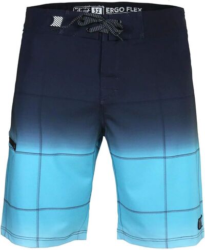 Mens Swim Trunks 22 Inch, Long Board Shorts Men's, Slim Fit, Stretch Material,No Liner, No Side Pockets in Saudi Arabia