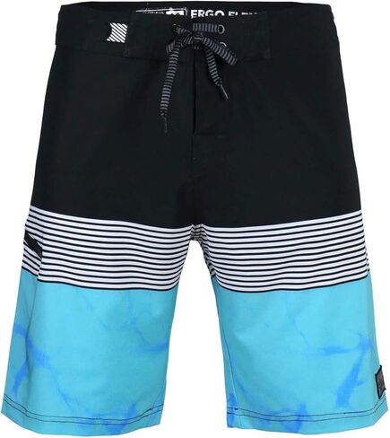 Mens Swim Trunks 22 Inch, Long Board Shorts Men's, Slim Fit, Stretch Material,No Liner, No Side Pockets in Saudi Arabia