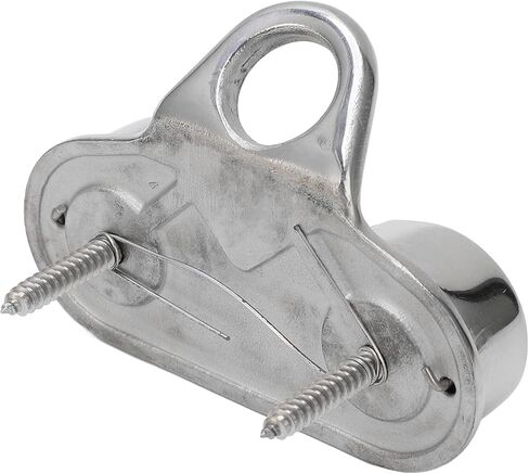 Yosoo Health Gear Boat Cam Cleat 2Pcs 316 الفولاذ المقاوم للصدأ Cam Cleat، Kayak Cam Cleat مع سلك حلقة رائدة Fairlead Cam Cleat للقارب، Cam Cleat لأحجام الحبل حتى 15 مم / 0.59 بوصة in Kuwait