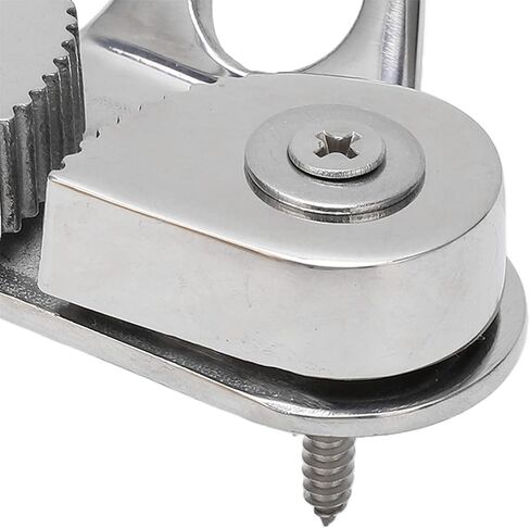 Yosoo Health Gear Boat Cam Cleat 2Pcs 316 الفولاذ المقاوم للصدأ Cam Cleat، Kayak Cam Cleat مع سلك حلقة رائدة Fairlead Cam Cleat للقارب، Cam Cleat لأحجام الحبل حتى 15 مم / 0.59 بوصة in Kuwait