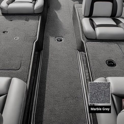 16oz Marine Carpet (Marble Grey - 6ft x 15ft) Durable Replacement with Rubber Backing. Made in The USA. in Saudi Arabia