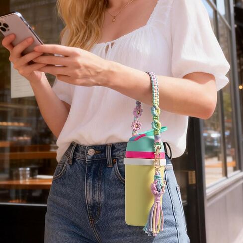 Water Bottle Handle Strap Compatible with Owala, Water Bottle Sling Carrier Holder with Strap for Owala Cup Accessories in Saudi Arabia