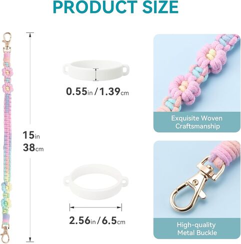 Water Bottle Handle Strap Compatible with Owala, Water Bottle Sling Carrier Holder with Strap for Owala Cup Accessories in Saudi Arabia