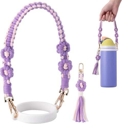 Water Bottle Handle Strap Compatible with Owala, Water Bottle Sling Carrier Holder with Strap for Owala Cup Accessories in Saudi Arabia