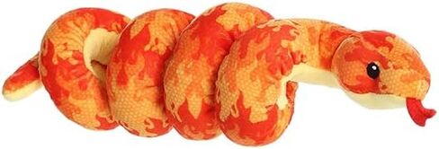 Aurora® Playful Snake Wrist Wranglers™ Fiery Inferno Snake™ Stuffed Animal - Vibrant Colors for an Eye-Catching Design - Perfect for Kids, Adults, and Any Reptile Enthusiasts in Saudi Arabia