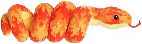 Aurora® Playful Snake Wrist Wranglers™ Fiery Inferno Snake™ Stuffed Animal - Vibrant Colors for an Eye-Catching Design - Perfect for Kids, Adults, and Any Reptile Enthusiasts in Saudi Arabia