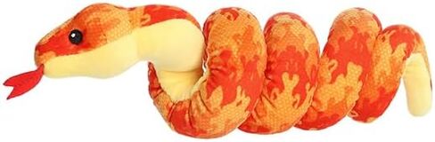 Aurora® Playful Snake Wrist Wranglers™ Fiery Inferno Snake™ Stuffed Animal - Vibrant Colors for an Eye-Catching Design - Perfect for Kids, Adults, and Any Reptile Enthusiasts in Saudi Arabia