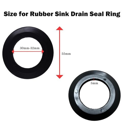 10 Pcs Rubber Sink Drain Seal Ring,O-Rings Gasket Seal for Kitchen Basket Strainer Plug Rubber Seal Gasket Rings Washer Bathroom Sink Drain Seal Rings (Outer Diameter:55mm, Inner Diameter:30-32mm) in Saudi Arabia