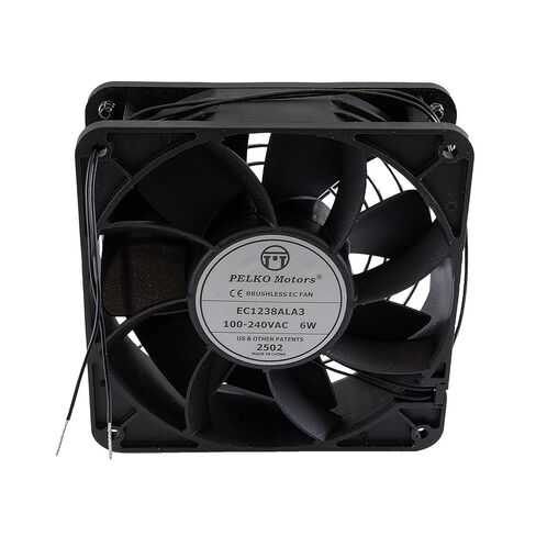 NavePoint AC/EC Fan Unit 100–240V with Wire Leads, Single Top-Mount Cooling Fan, Quiet 42.3 dB-A, Energy-Efficient Motor for Server Racks & IT Equipment in Kuwait